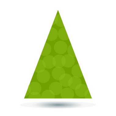 Şık soyut Noel ağacı vektör çizim.