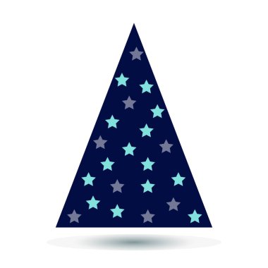 Şık soyut Noel ağacı vektör çizim.