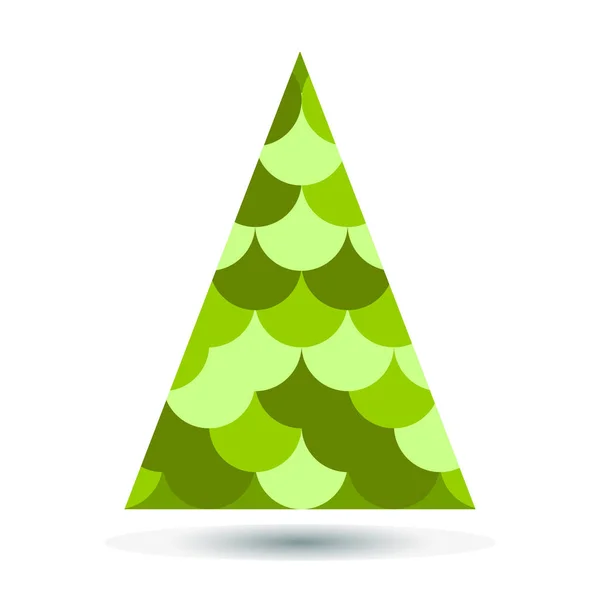 Illustration vectorielle abstraite élégante de sapin de Noël . — Image vectorielle