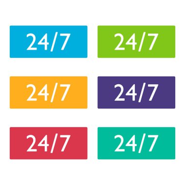 Bir gün ve 7 gün 24 saat bir hafta düğmeleri açık.