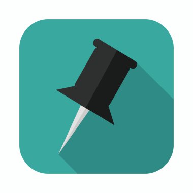 Çizim PIN vektör simgesi.