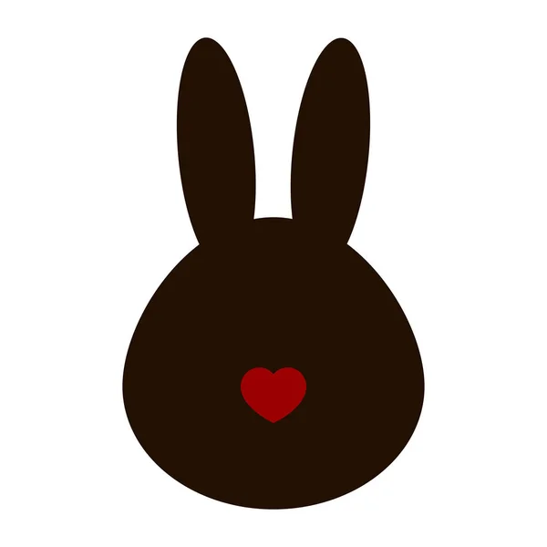 Paskalya tavşanı, tavşan illüstrasyon vektör. — Stok Vektör