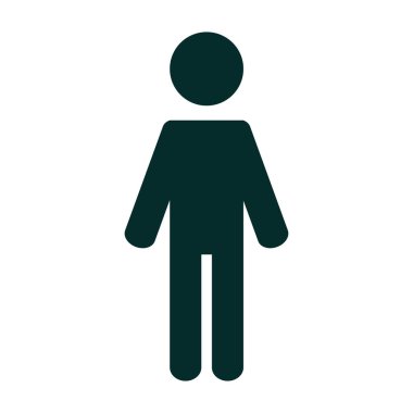 Sopa rakam resimde. Sopa adam konumuna simgesini.