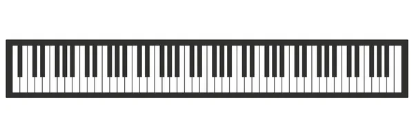 Illustration vectorielle clavier piano. 88 touches de piano . Illustrations De Stock Libres De Droits