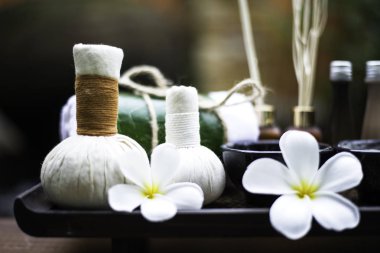 Spa Masaj ve tedavi Wood, Tayland, Thailand, odağı seçin