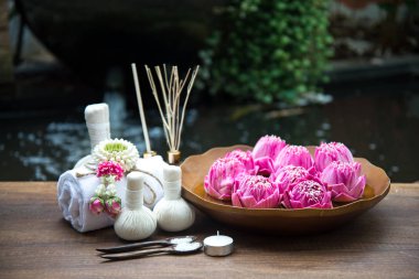 Spa fırçalayın tedavi ve Masaj, Tayland, Thailand, yumuşak ve select odak