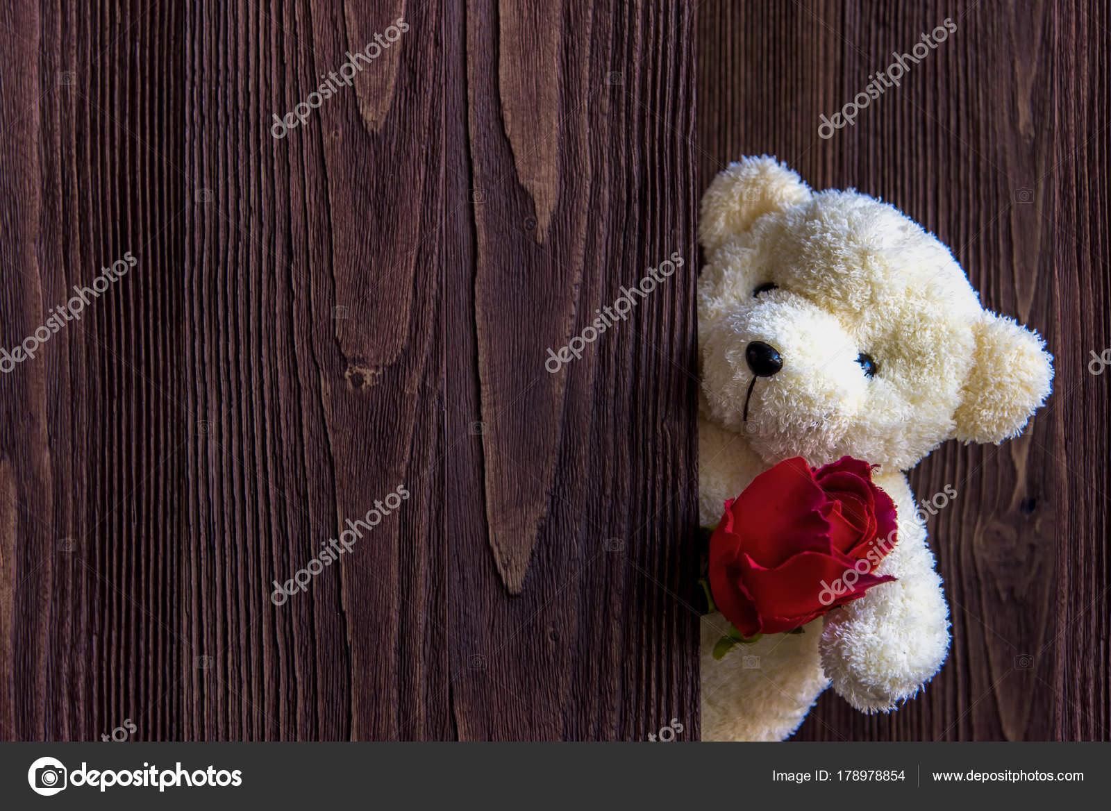 red cute teddy bear
