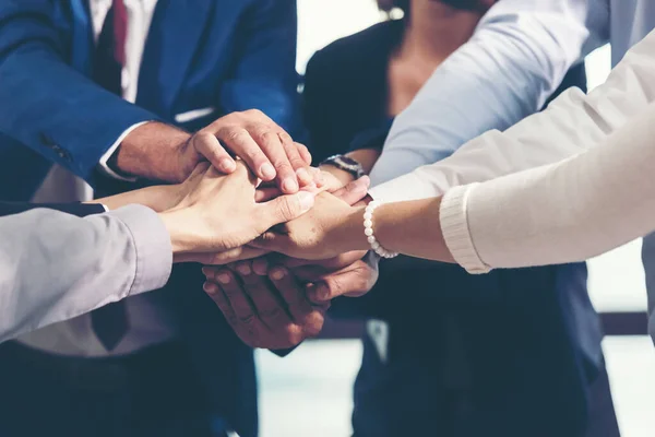 Parceiros Trabalho Equipe Unindo Mãos Para Sucesso Juntos Business Team — Fotografia de Stock