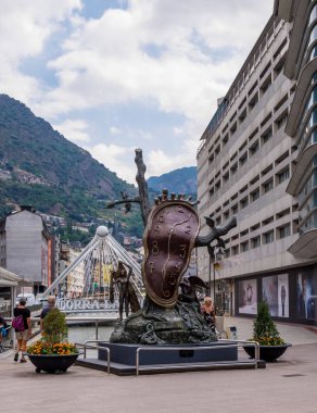 Ağustos 2017: Landmark Andorra La Vella, Andorra başkenti.
