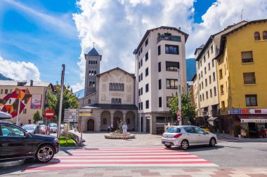Ağustos 2017: Landmark Andorra La Vella, Andorra başkenti.