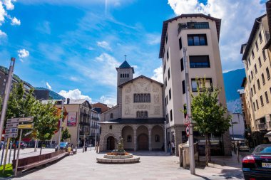 Ağustos 2017: Landmark Andorra La Vella, Andorra başkenti.