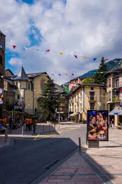 Ağustos 2017: Landmark Andorra La Vella, Andorra başkenti.