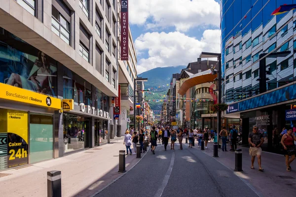 Ağustos 2017: Landmark Andorra La Vella, Andorra başkenti.