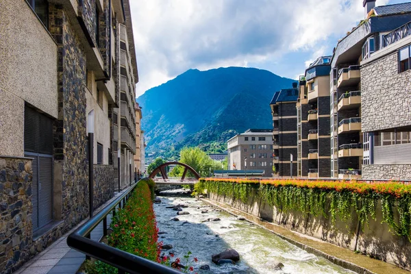Andorra La Vella 'nın simgesi, Andorra' nın başkenti.. — Stok fotoğraf