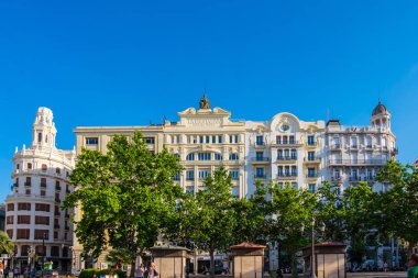 Valencia şehrin tarihi merkezine