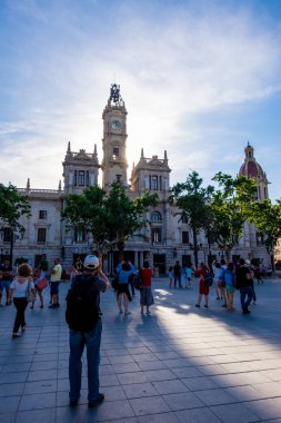 Valencia şehrin tarihi merkezine