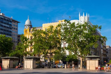 Valencia şehrin tarihi merkezine