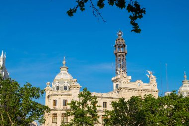 Valencia şehrin tarihi merkezine