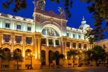 Valencia şehrin tarihi merkezine