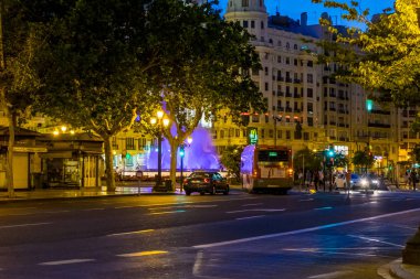 Valencia şehrin tarihi merkezine