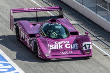 Jaguar Xj R14 devre de Barcelona, Catalonia, İspanya.