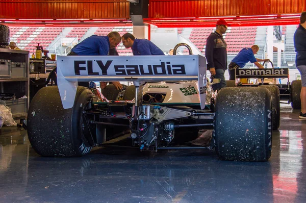 Duben 2015: Ligier Js 11/15 v Circuit de Barcelona, Katalánsko, Španělsko. — Stock fotografie