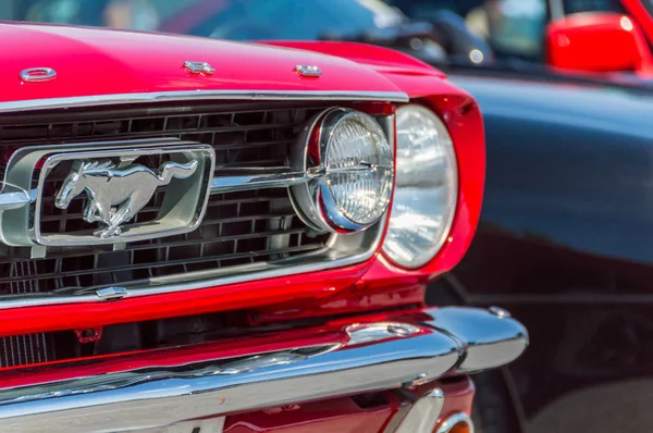 April 2015: Ford Mustang i Circuit de Barcelona, Katalonien, Spanien. — Stockfoto