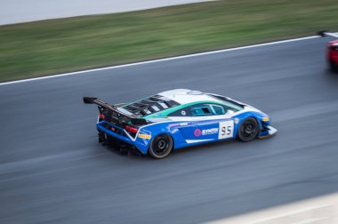Nisan 2015: Lamborghini Gallardo Gt3 devre de Barcelona, Catalonia, İspanya.