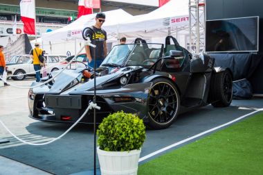 Nisan 2015: Ktm X-Bow devre de Barcelona, Catalonia, İspanya.
