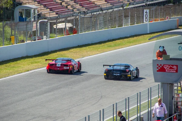 ABRIL 2015: GT Sports Club no Circuito de Barcelona, Catalunha, Espanha . — Fotografia de Stock