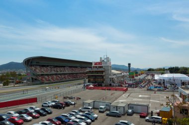 Nisan 2015: FIA ustaların tarihi formula 1 Şampiyonası devre de Barcelona, Catalonia, İspanya.