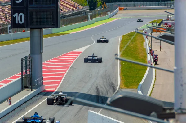 ABRIL 2015: FIA Masters campeonato histórico de fórmula 1 no Circuito de Barcelona, Catalunha, Espanha . — Fotografia de Stock