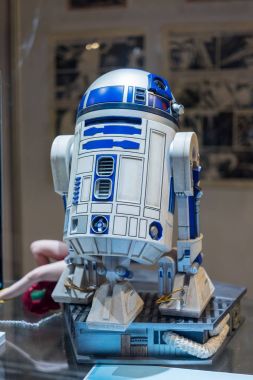 Hospitalet, İspanya - Ocak 2017: La Farga Fuar R2d2.