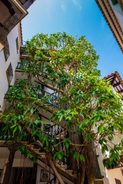 Tarragona 'daki Roc de Sant Gaieta köyü, Katalonya, İspanya.