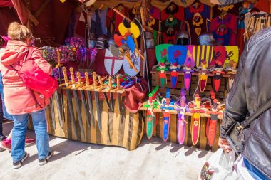 Tarragona 'daki Montblanc köyü, Katalonya.