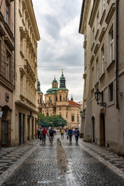 Çek Cumhuriyeti'nde St Nicholas Kilisesi Prag.