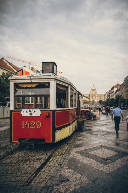 Çek Cumhuriyeti 'nde Wenceslas Meydanı Prag.