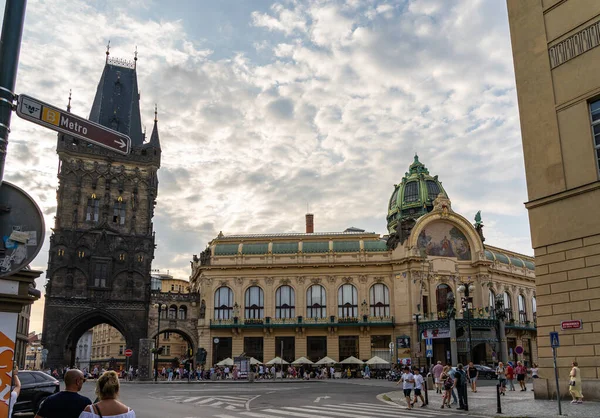 Práškové věže Prahy v České republice. — Stock fotografie