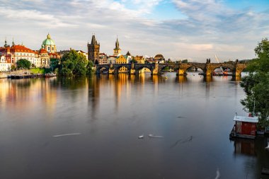 Çek Cumhuriyeti 'nde Charles Bridge Prag.