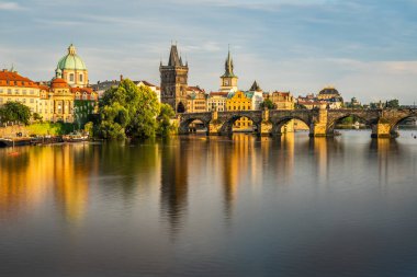 Çek Cumhuriyeti 'nde Charles Bridge Prag.