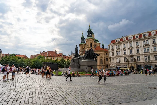 Praça da Cidade Velha Praga na República Checa . — Fotografia de Stock