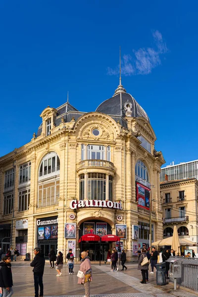 Place de la Comedie en Montpellier, Francia . — Foto de Stock