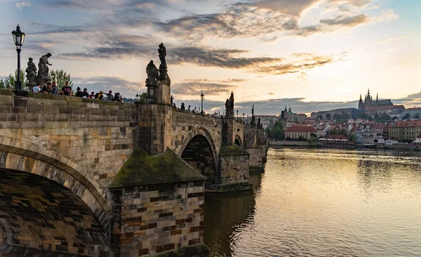 Charles Bridge Prague in Czech Republic. — Stockfoto