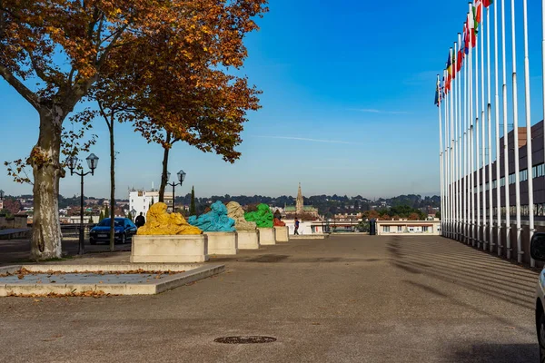 Montpellier, Fransa 'da Kordon Charles de Gaulle.