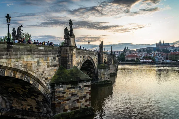 Charles Bridge Prague in Czech Republic. — Stock Photo, Image