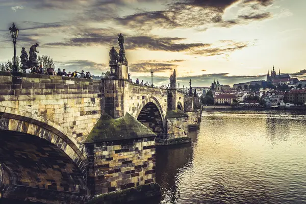 Pont Charles Prague en République tchèque . — Photo