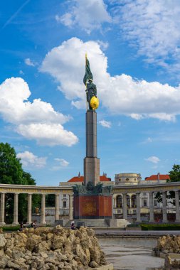 Avusturya, Viyana 'da Kızıl Ordu Anıtı Hochstrahlbrunnen.