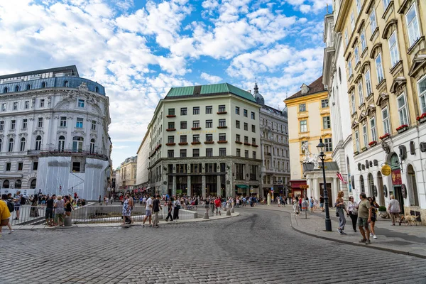 Famosa calle en Viena Wien, Austria . — Foto de Stock