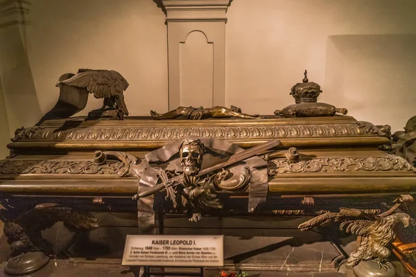 Imperial Burial Vault (Cripta Imperial) em Viena Wien, Áustria . — Fotografia de Stock