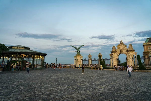 Buda slott Kungliga slottet i Budapest, Ungern. — Stockfoto